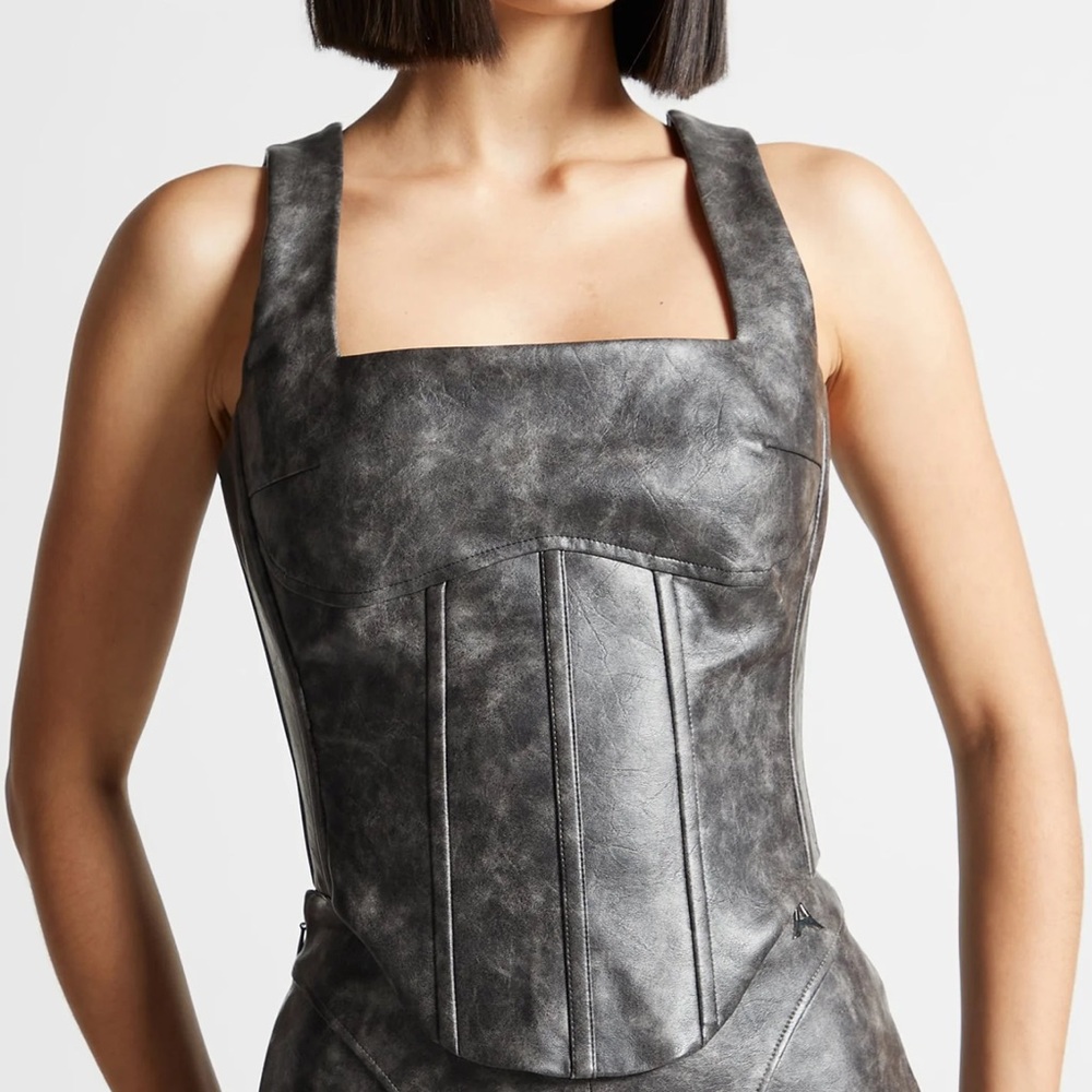 Maniere de voir vintage leather top